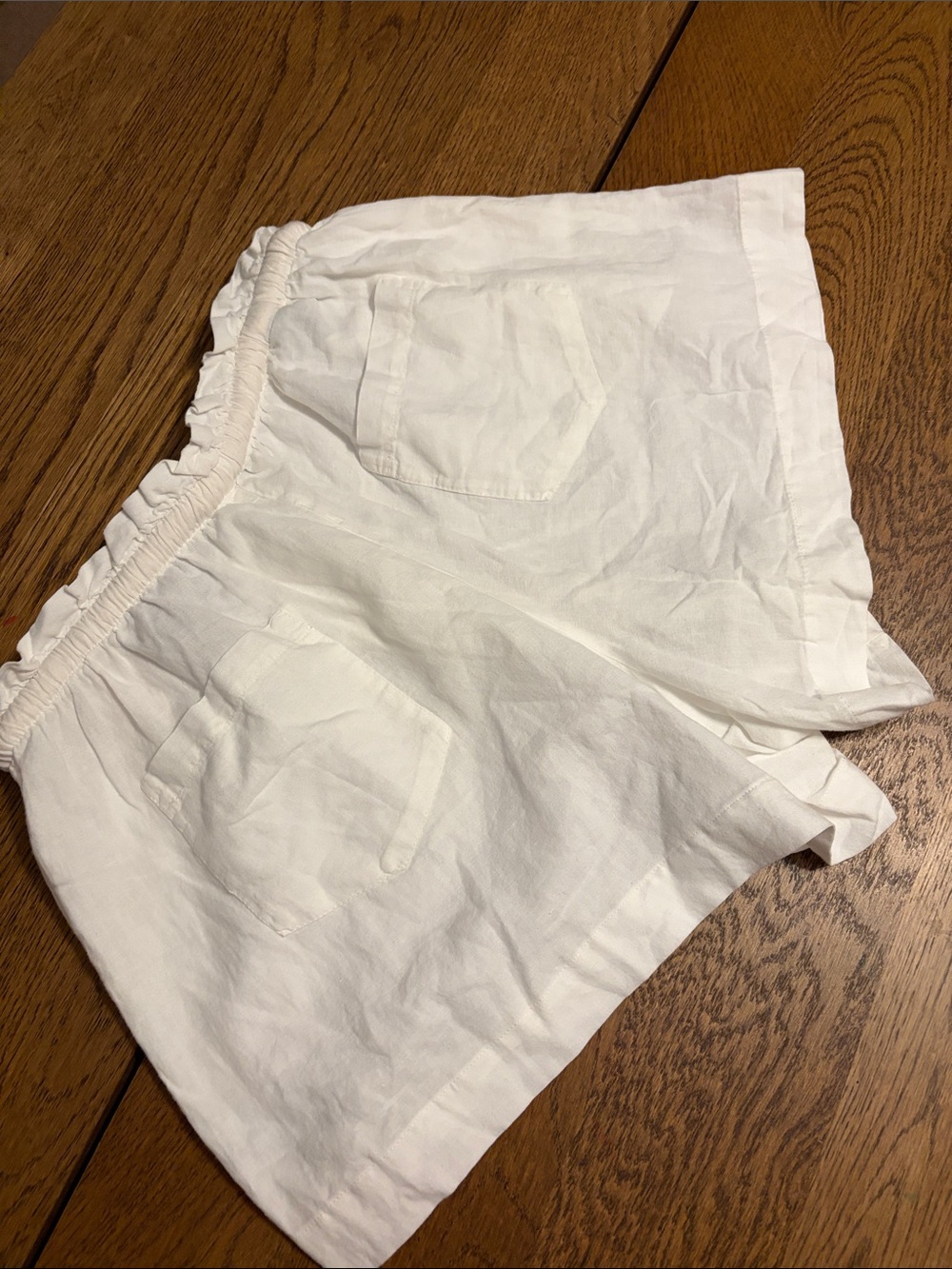 NWT ZARA White Linen Cotton High Waisted Drawtsring Summer Short - Picture 5 of 12